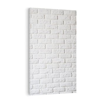Obraz na płótnie 80x120 - Wymiarowa Struktura - ściana, cegła