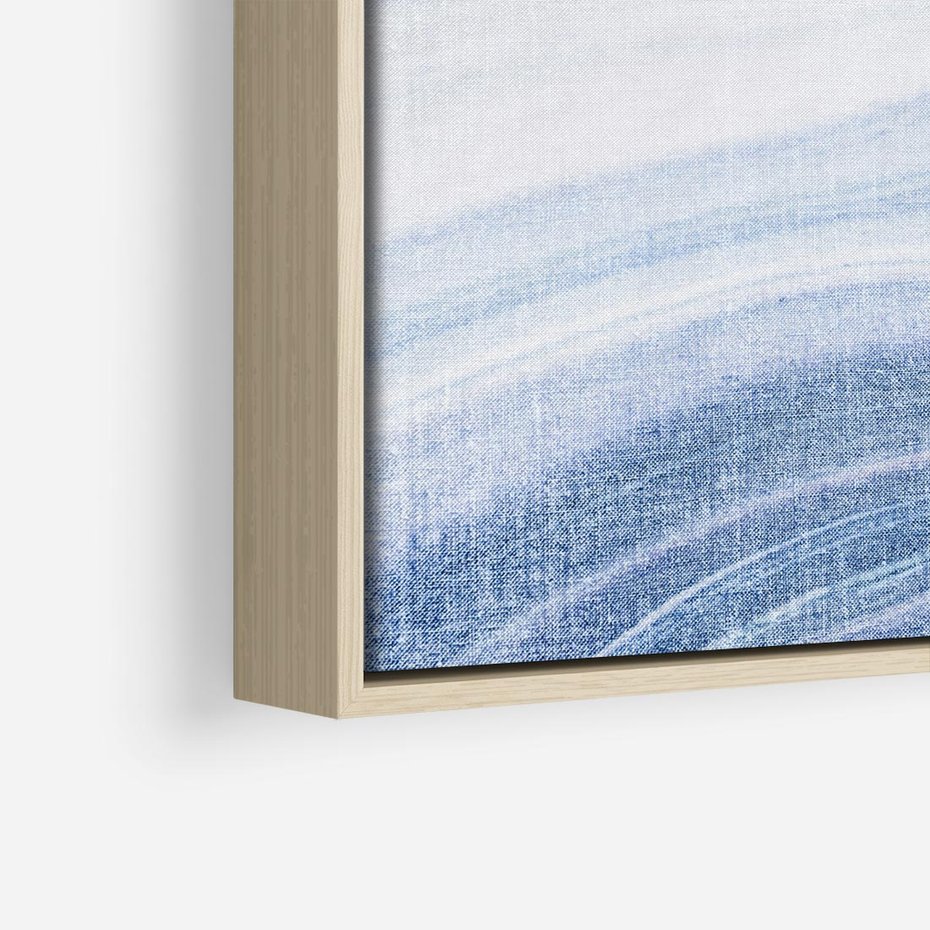 Obraz w ramie 80x80 - Abstrakcyjna akwarela - abstrakcja, akwarela - rama drewno