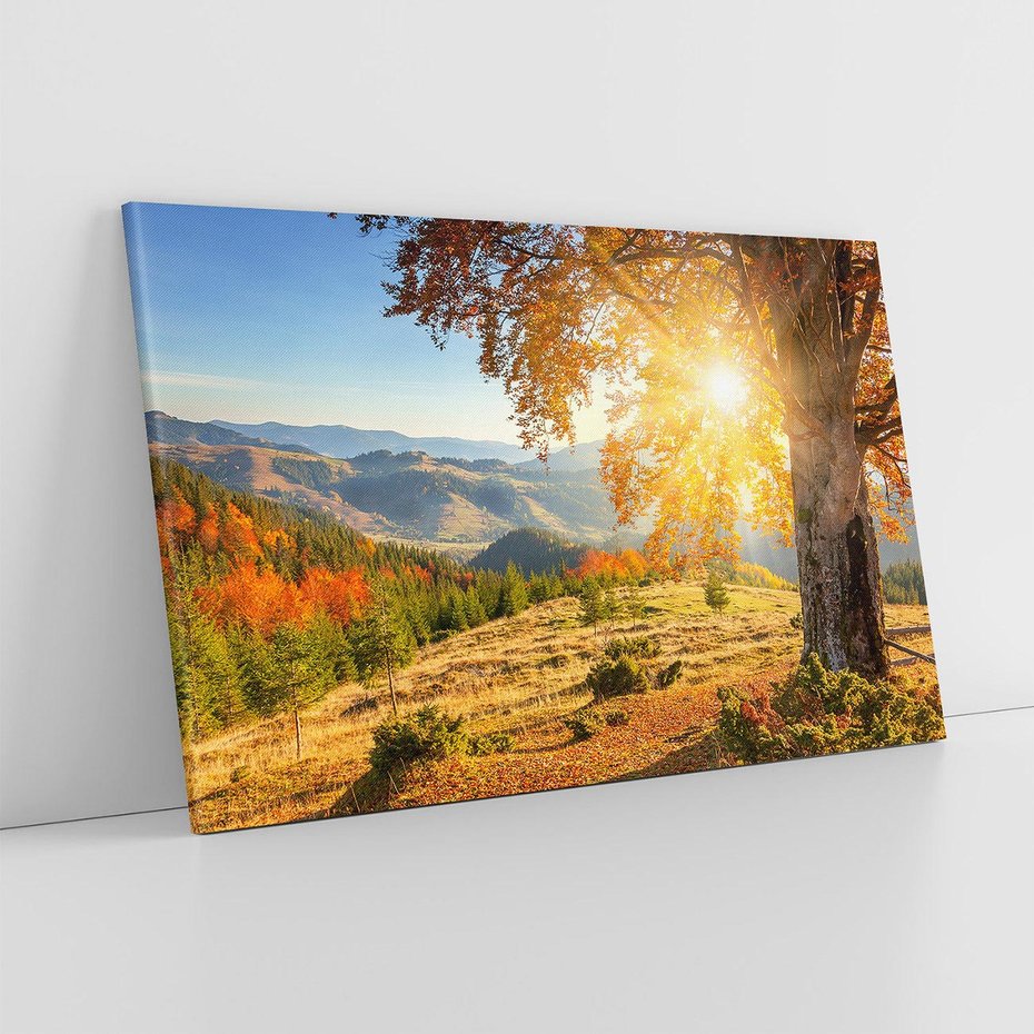 Obraz na płótnie 100x70 - Bliskość natury - góry, drzewo