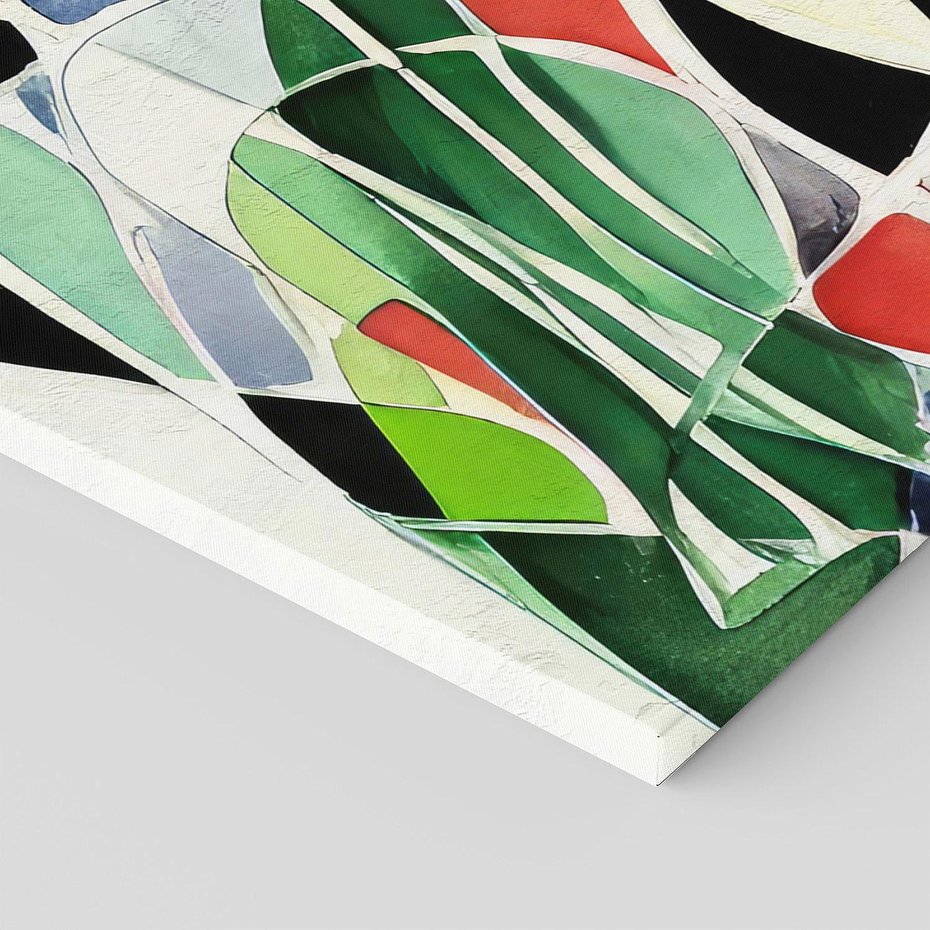 Obraz na płótnie 150x50 - Taniec Plam i Kształtów - abstrakcyjny akwarelowy obraz, plamy