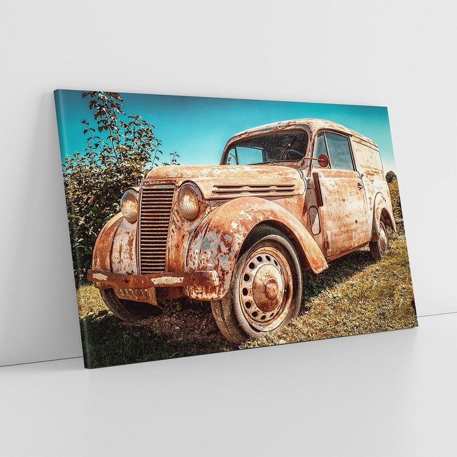 Obraz na płótnie 120x80 - Retro Samochód - retro, samochód