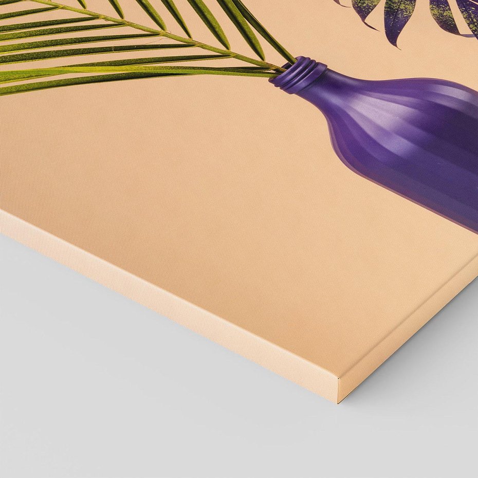 Obraz na płótnie 80x120 - Delikatne Piękno - palma, pastele