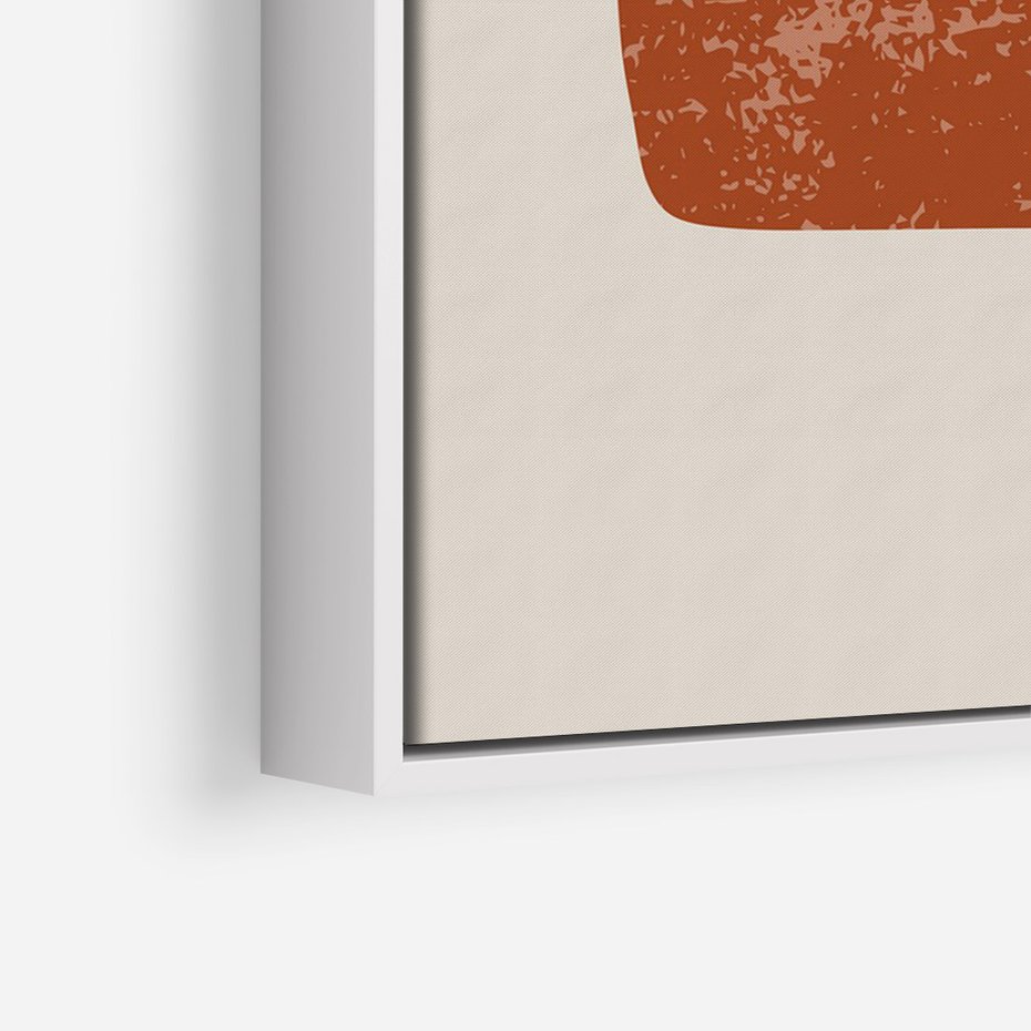 Obraz w ramie 70x100 - Przenikanie Granic - nowoczesny plakat, abstrakcyjne kształty - rama biała