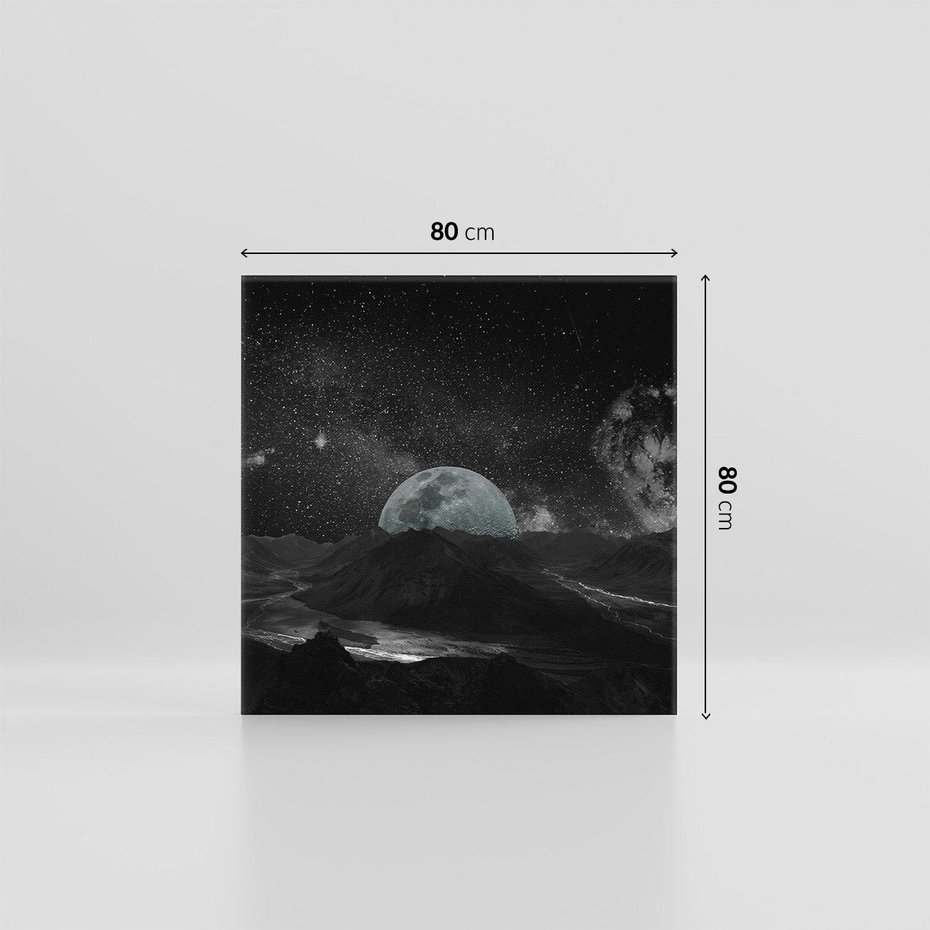 Obraz na płótnie 80x80 - Kosmiczne piękno: ziemia z lotu ptaka - kosmos, ziemia