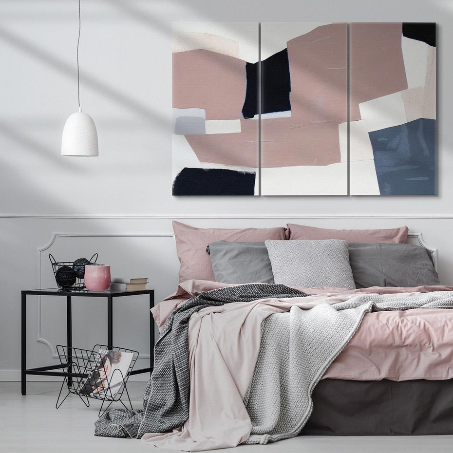 Obraz na płótnie 120x80 - Wyrażona cisza abstrakcji - abstrakcyjne, nieregularne kształty