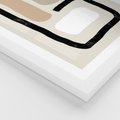 Plakat w ramie 30x40 - Kształtne Formy - geometryczne nieregularne kształty, nowoczesna kompozycja - rama biała