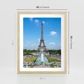 Plakat w ramie 40x50 - Wieża Eiffla - Eiffla, Paryż - rama drewno