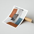 Plakat bez ramy 40x50 - Nowoczesna geometria - nowoczesny, geometryczny