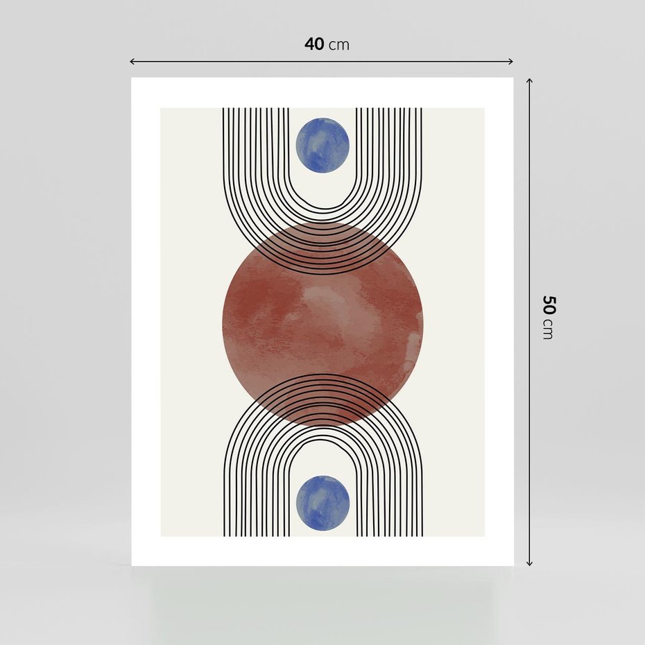 Plakat bez ramy 40x50 - Księga Impulsów - nowoczesny plakat, styl midcentury