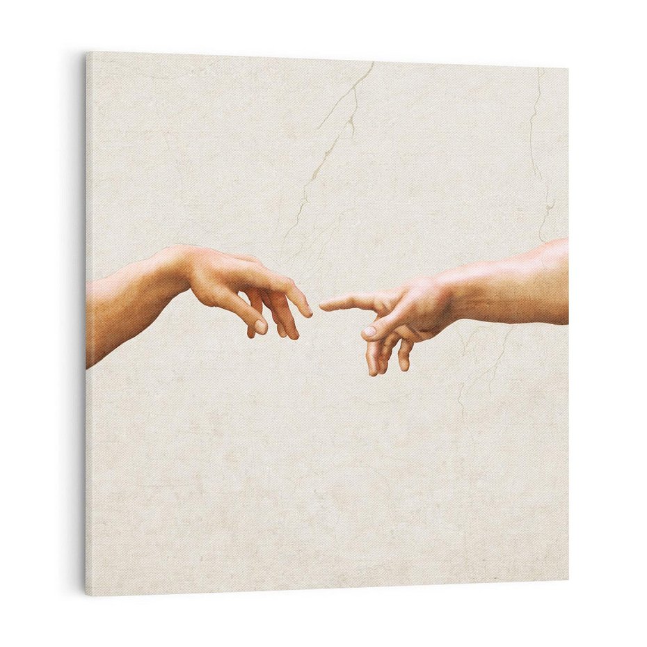 Obraz na płótnie 70x70 - Antyczna Twórczość - inspiracja, Michał Anioł