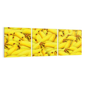 Obraz na płótnie 120x40 - Banany Owocowy Uśmiech - banany, owoce