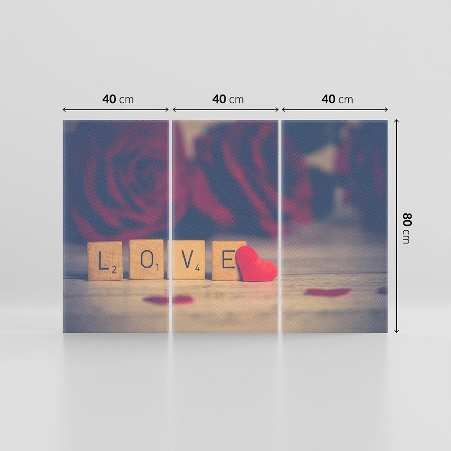 Obraz na płótnie 120x80 - Love - Sercem Do Ciebie - love, serce