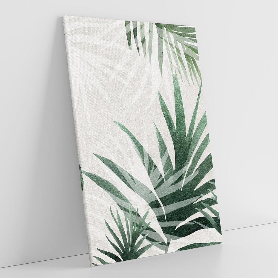 Obraz na płótnie 80x120 - Tropikalne Akwarele - tropikalne liście, akwarela