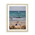 Plakat w ramie 50x70 - Relaks na Plaży - wakacje, plaża - rama drewno