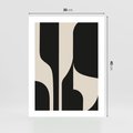 Plakat bez ramy 30x40 - Abstrakcyjne Linie - boho plakat, rycina