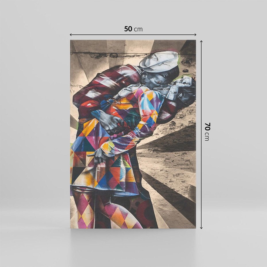 Obraz na płótnie 50x70 - Marynarz w świecie graffiti - marynarz, graffiti