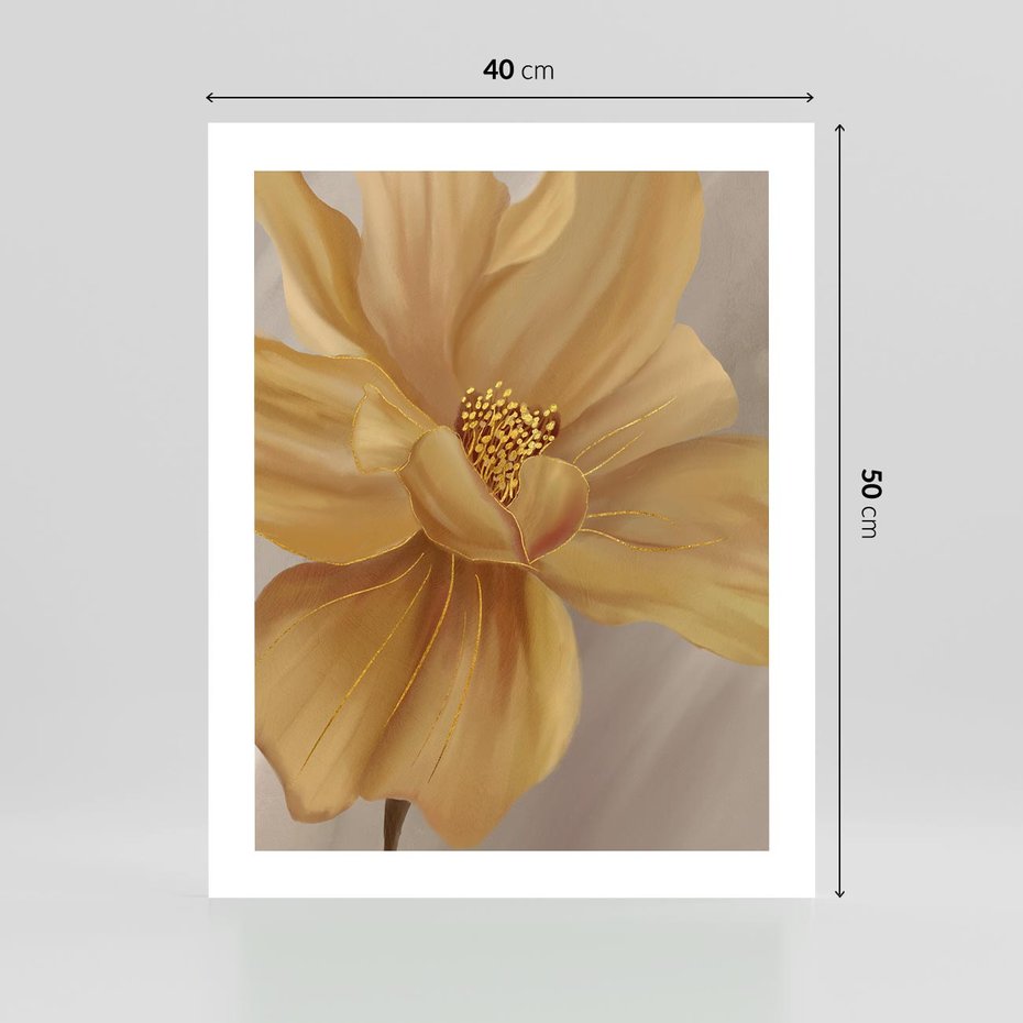 Plakat bez ramy 40x50 - Kwiaty malowane olejem - eksplozja kolorów - kwiaty, malowane