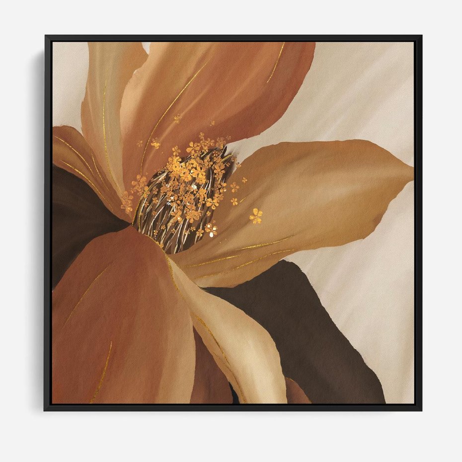 Obraz w ramie 50x50 - Wyraz Luksusu - sztuka, nowoczesna - rama czarna