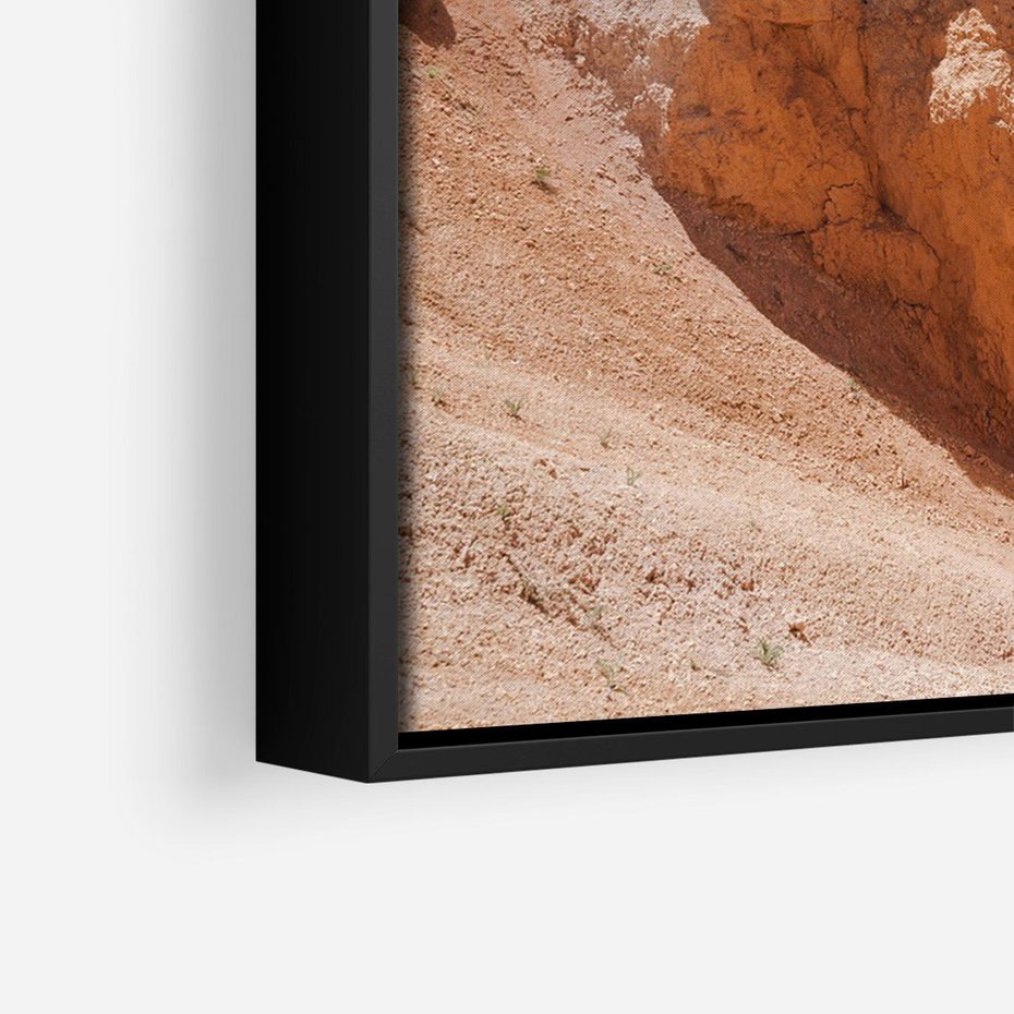 Obraz w ramie 70x100 - Spektakularne Formacje Naturalne - kanion, pustynia - rama czarna