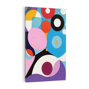 Obraz na płótnie 80x120 - Kolorowe Ulotności - abstrakcyjny obraz olejny, żywe kolory