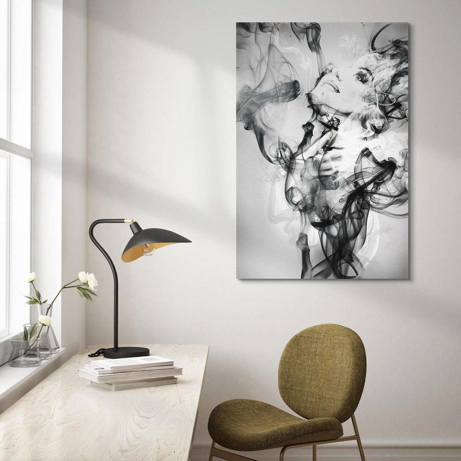 Obraz na płótnie 80x120 - Abstrakcja kobiecego piękna - abstrakcja, kobieta