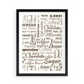Plakat w ramie 50x70 - Kawa w Stylu Coffee - kawa, coffee - rama czarna