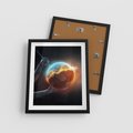 Plakat w ramie 40x50 - Nieznane przestrzenie - planeta, kosmos - rama czarna