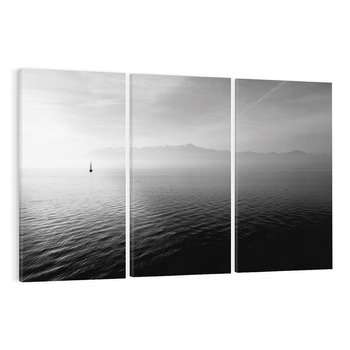 Obraz na płótnie 120x80 - Łódka na morzu - łódka, morze