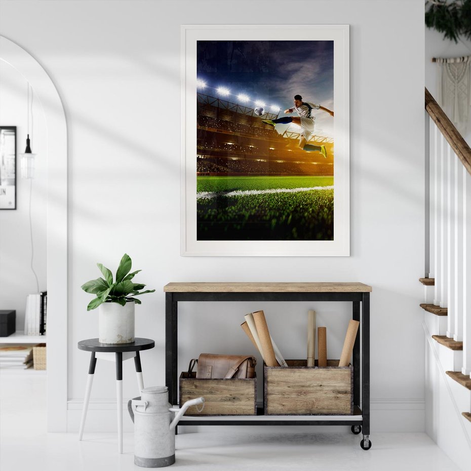 Plakat bez ramy 30x40 - Gol! Magia piłki nożnej - gol, piłka