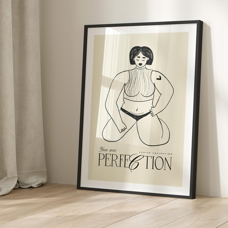 Plakat bez ramy 50x70 - Refleksje Przejmujących Myśli - rysunek, plakat