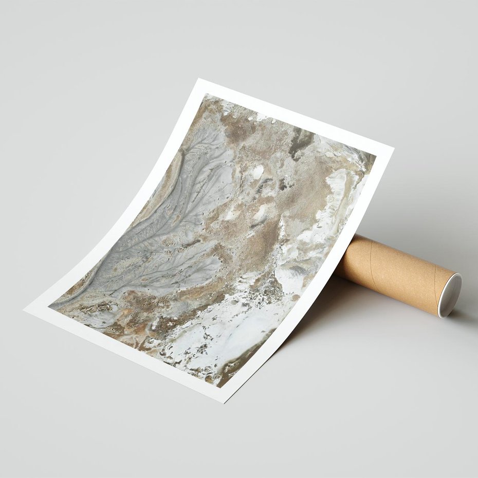 Plakat bez ramy 21x30 - Spokój w Beżu - zdjęcie, naturalna tekstura