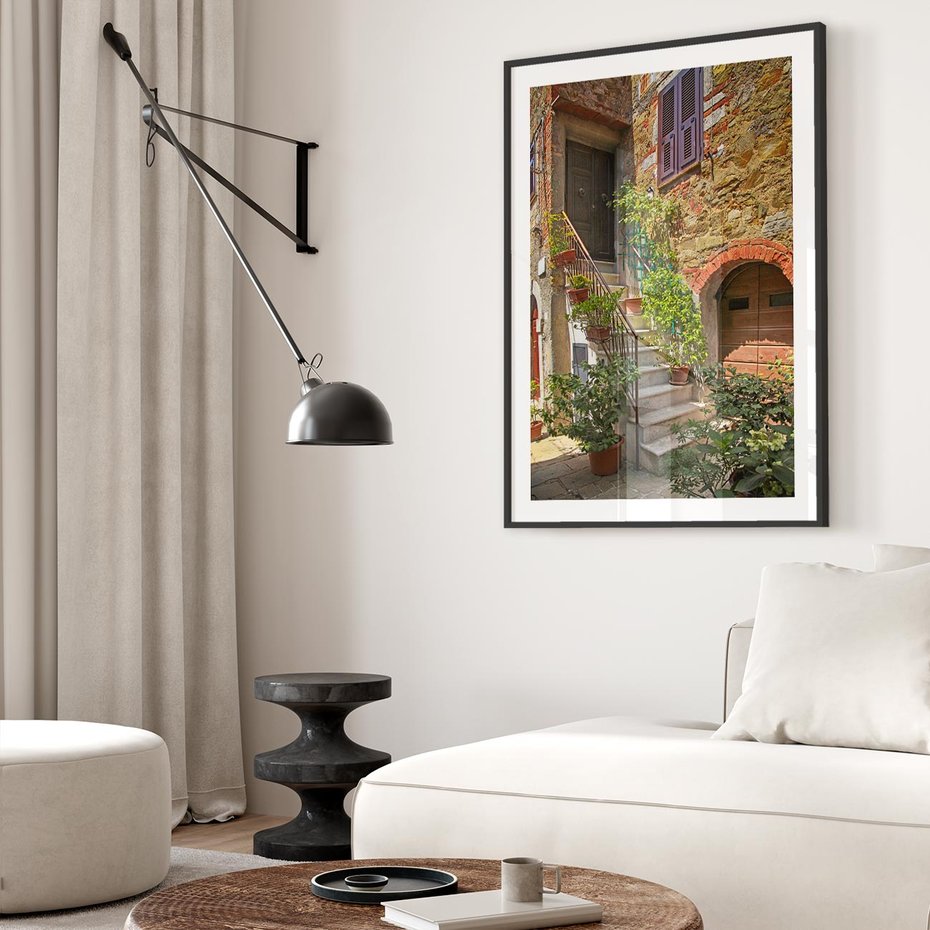 Plakat bez ramy 30x40 - Wznies się na wyżyny - schody, perspektywa