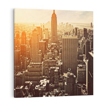 Obraz na płótnie 50x50 - Nowojorska Skyline - Manhattan, Nowy Jork