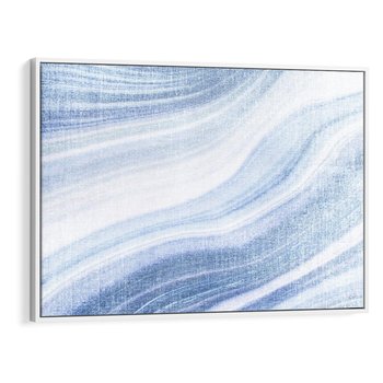 Obraz w ramie 70x50 - Abstrakcyjna akwarela - abstrakcja, akwarela - rama biała