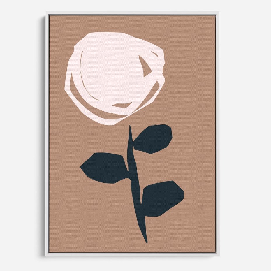 Obraz w ramie 70x100 - Niewytłumaczalne - abstrakcyjny obraz, plakat - rama biała