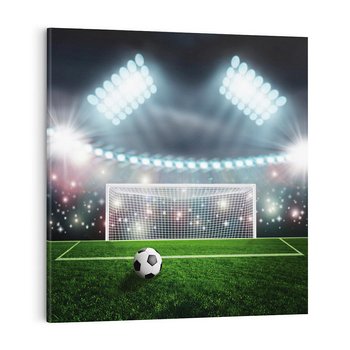 Obraz na płótnie 60x60 - Strzał do bramki - piłka, nożna