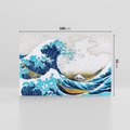 Obraz na płótnie 100x70 - Wzburzone Morze - wielka fala w kaganawie, Hokusai