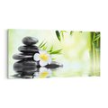 Obraz na płótnie 140x70 - SPA: Relaksująca woda i kamienie - SPA, woda