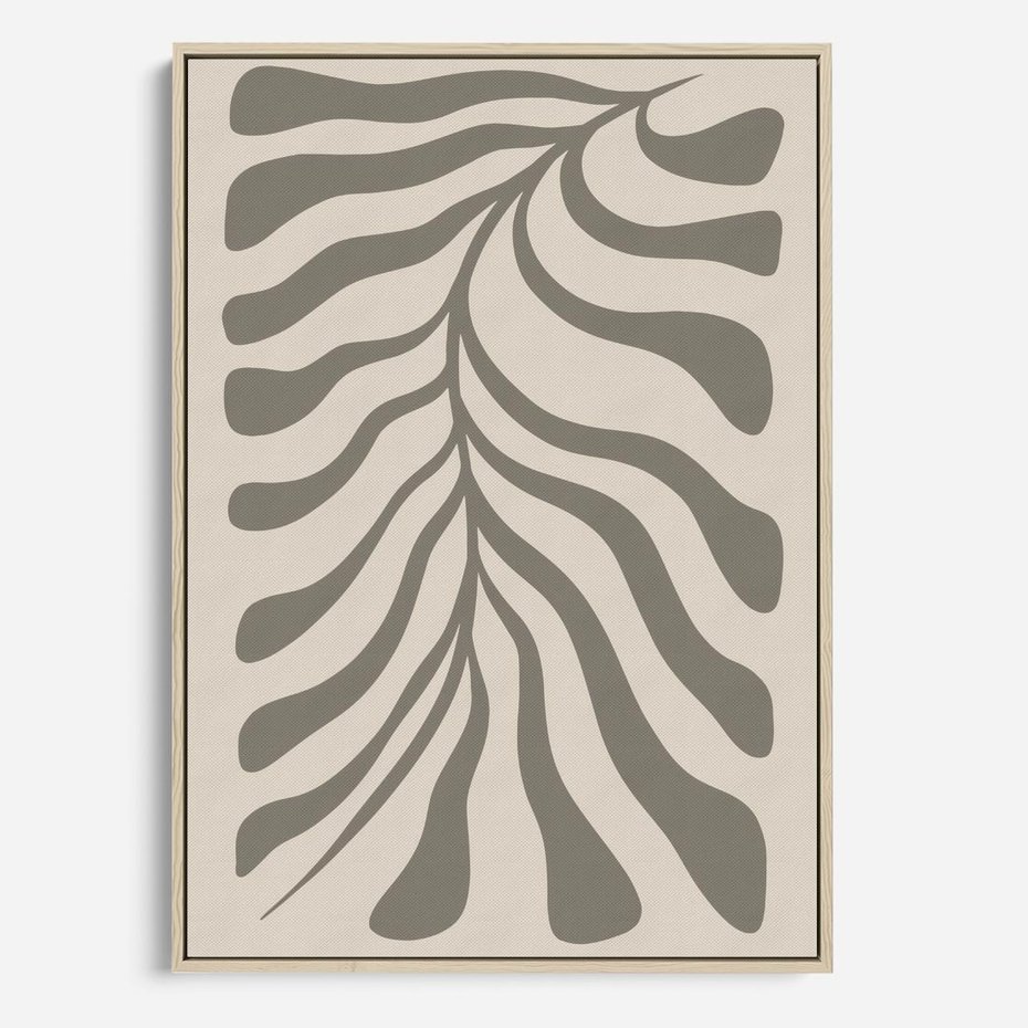 Obraz w ramie 70x100 - Zaklęte Kształty - nowoczesna sztuka, plakat modern - rama drewno