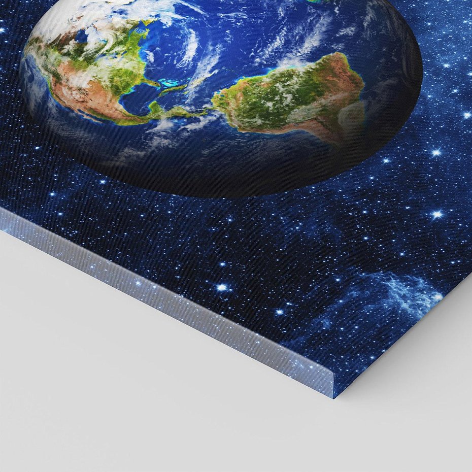 Obraz na płótnie 150x50 - Kosmiczne podróże na Ziemię - kosmos, ziemia