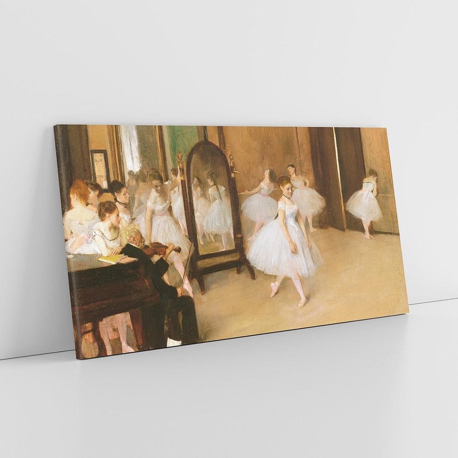 Obraz na płótnie 100x50 - The Dancing Class (1870), Edgar Degas - Reprodukcja - reprodukcja, obraz na płótnie