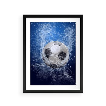 Plakat w ramie 30x40 - Młodzieżowy Zapał - piłka, młodzieżowy - rama czarna