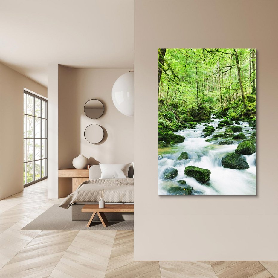 Obraz na płótnie 50x70 - Kolorowa Abstrakcja: Inspiracje Zebry - abstrakcja, 3d