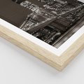Plakat w ramie 40x50 - Magia miasta nocą - miasto, noc - rama drewno