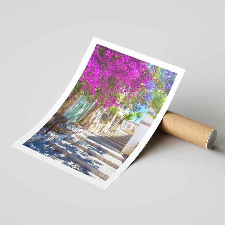 Plakat bez ramy 21x30 - Urok Zaklętej Przestrzeni - uliczka, perspektywa