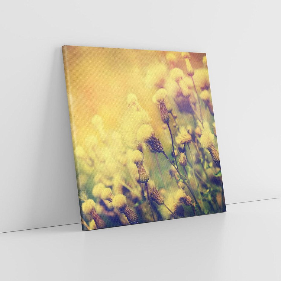 Obraz na płótnie 70x70 - Natura w pełnym rozkwicie - łąka, natura