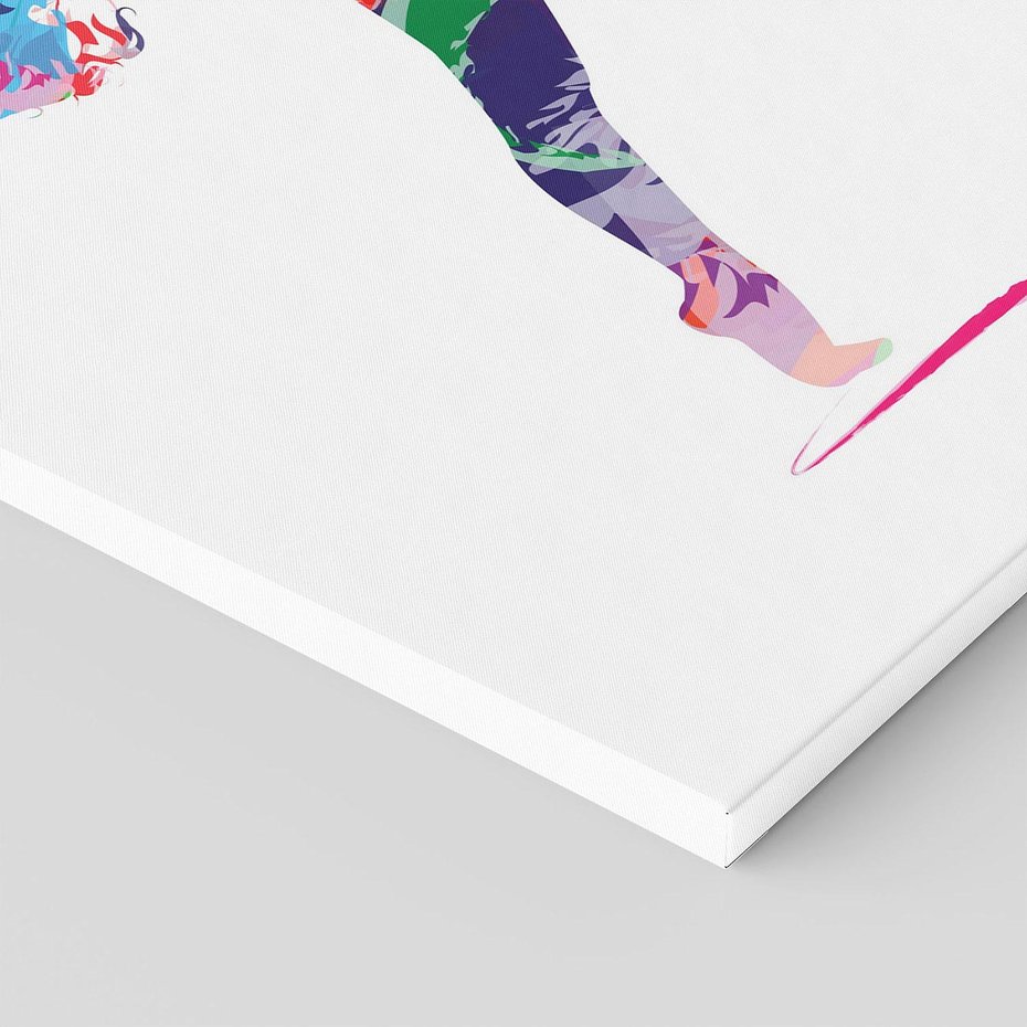 Obraz na płótnie 50x70 - Taniec w akwareli - taniec, akwarela