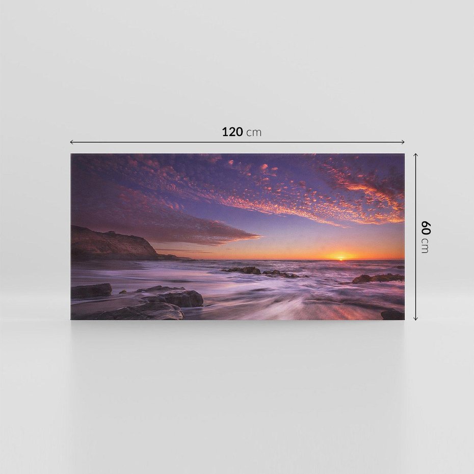 Obraz na płótnie 120x60 - Spojrzenie w głąb duszy - zachód słońca, zmierzch