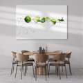 Obraz na płótnie 120x80 - Świeże limonki i woda - limonki, woda