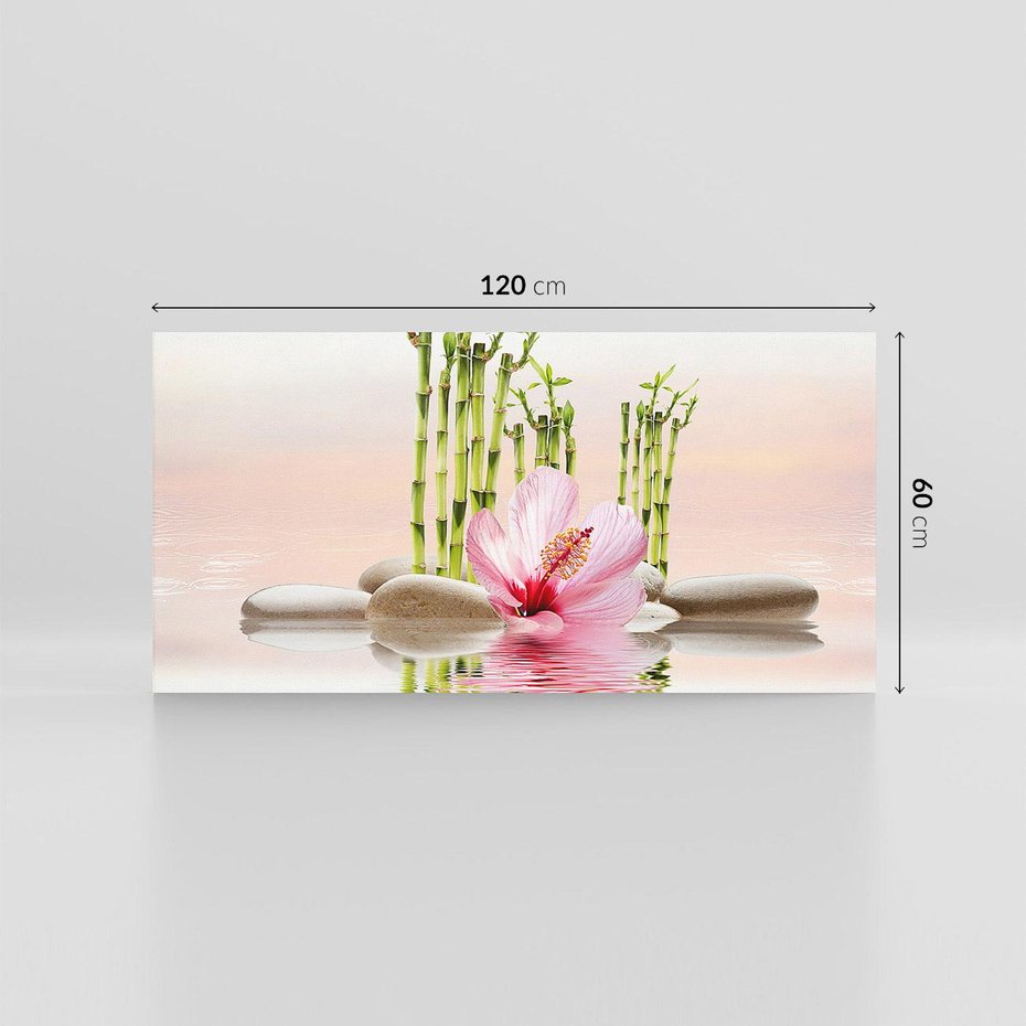 Obraz na płótnie 120x60 - Harmonia i relaks - spa, bambus